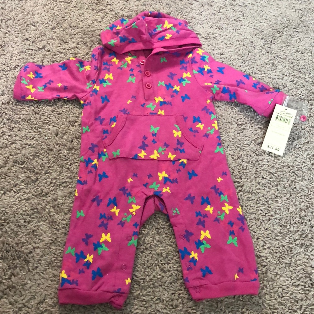 Baby Girls Butterfly Jumpsuit